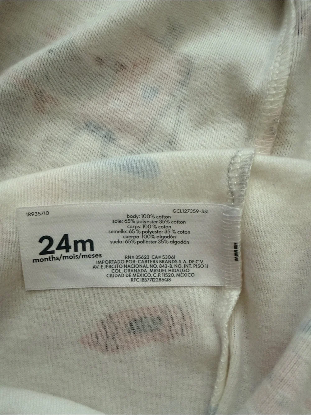 Carter's 24 M footie pajama bundle - cotton - zip up Footed Sleepers
